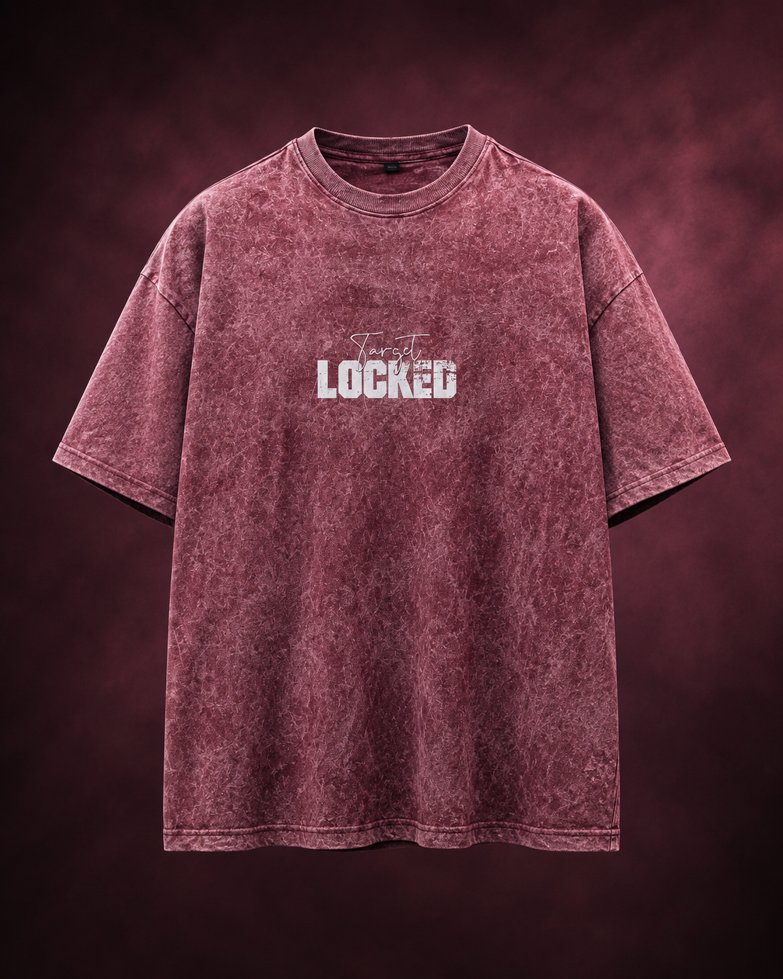 Target Locked Acid Washed Oversized T-Shirt