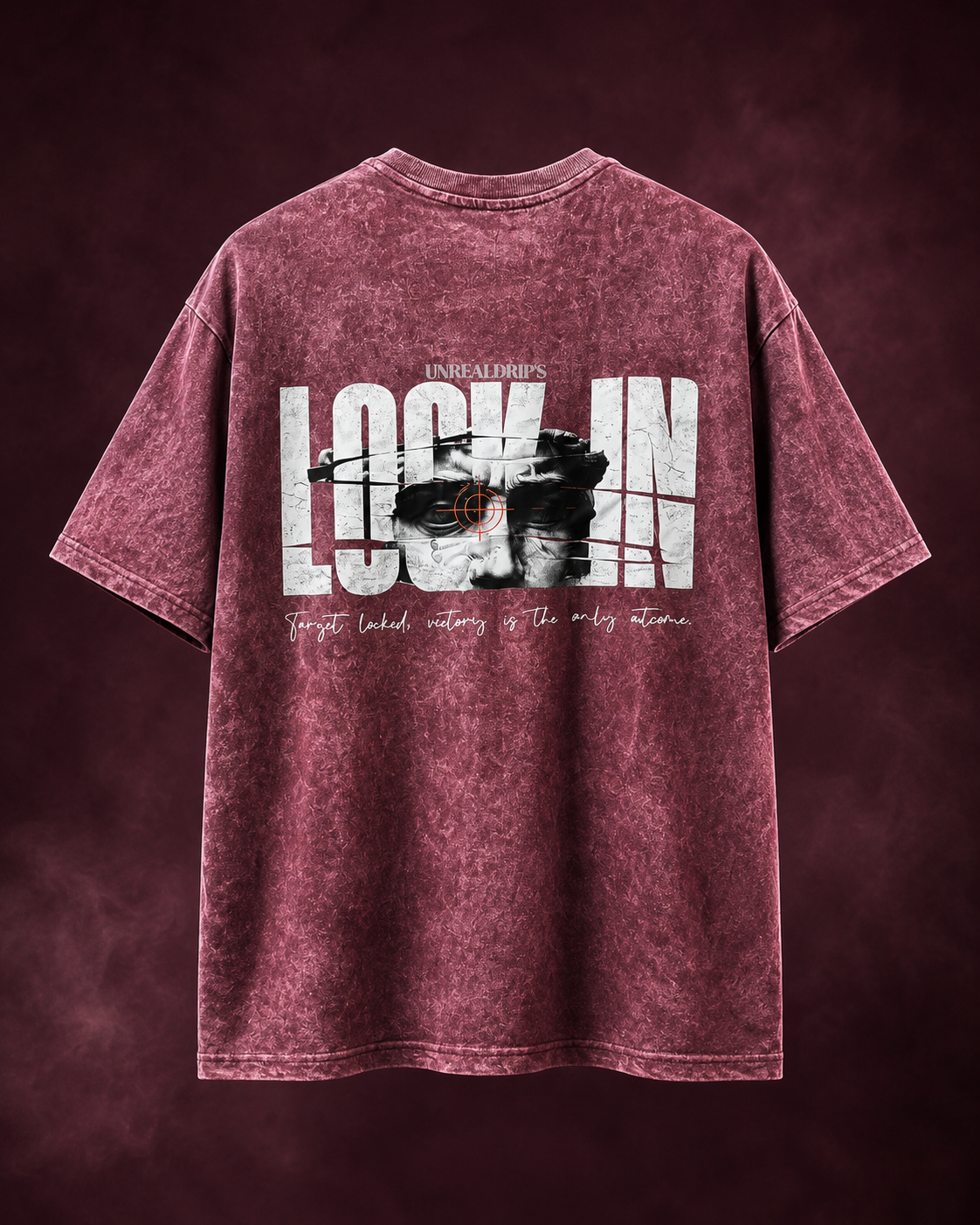 Target Locked Acid Washed Oversized T-Shirt