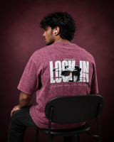 Target Locked Acid Washed Oversized T-Shirt