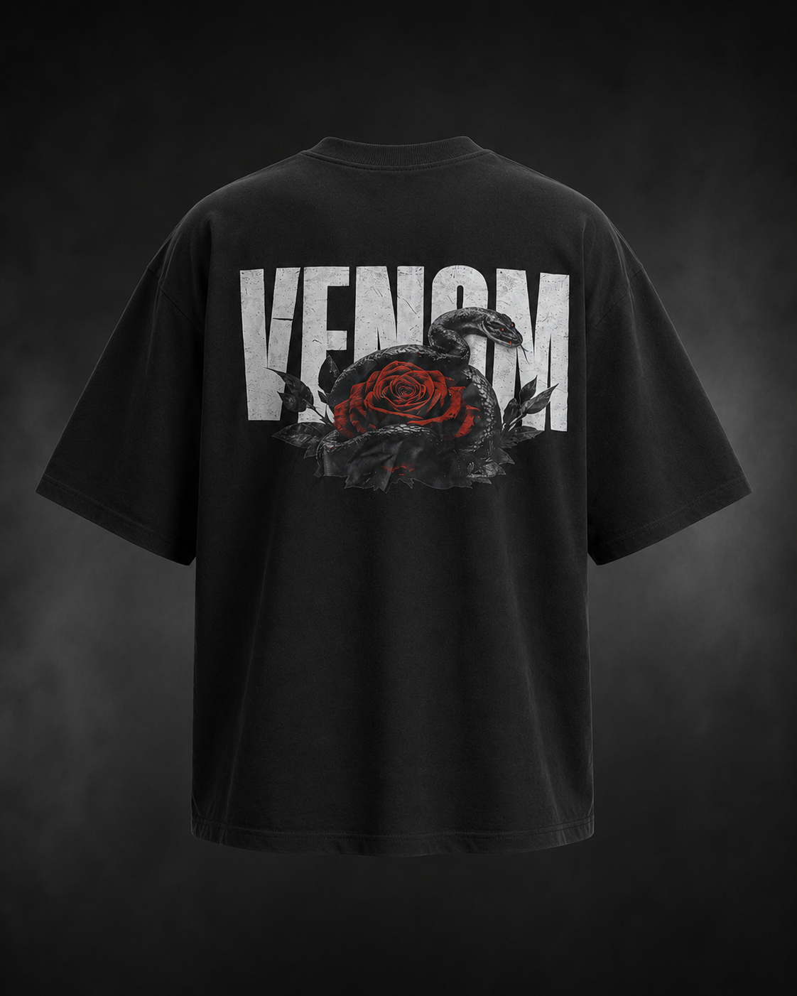 Venom Black Oversized T-Shirt