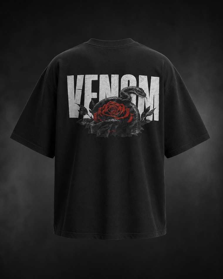 Venom Black Oversized T-Shirt