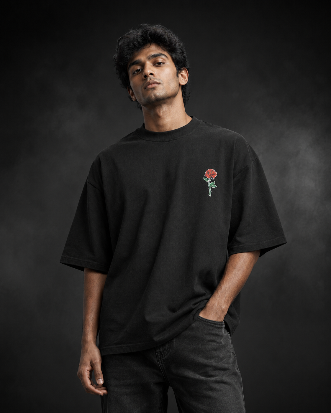 Venom Black Oversized T-Shirt